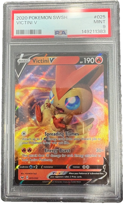 2020 Pokemon SWSH | Victini V | #025/202 | Mint PSA 9 - Image 1