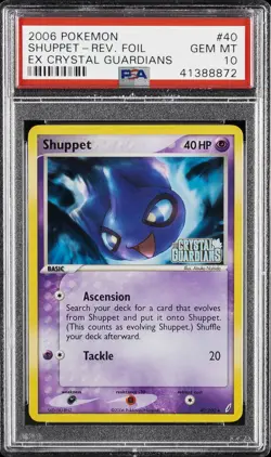 2006 POKEMON EX CRYSTAL GUARDIANS #40 SHUPPET-REVERSE FOIL PSA 10 - Image 1