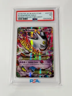 2016 POKEMON XY BLACK STAR PROMO COLLECTOR CHEST #XY166 M GENGAR EX-HOLO PSA 7 - Image 1