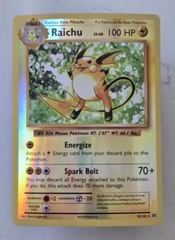 Pokemon Raichu XY Evolutions Reverse Holo Rare 36/108 TCG Card NM - Image 1