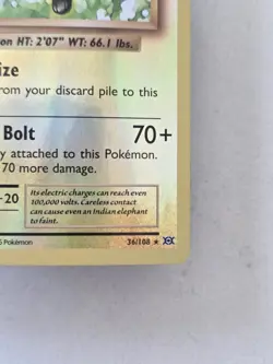 Pokemon Raichu XY Evolutions Reverse Holo Rare 36/108 TCG Card NM - Image 3