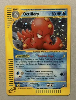 Pokemon TCG Octillery H20/H32 Aquapolis Holo 2003 - Image 1