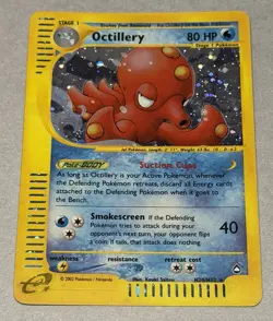 Pokemon TCG Octillery H20/H32 Aquapolis Holo 2003 - Image 2
