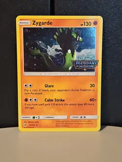 Zygarde 72/131 Cosmos Holo Rare TCG Promo Stamped Legendary Pokemon - Image 1