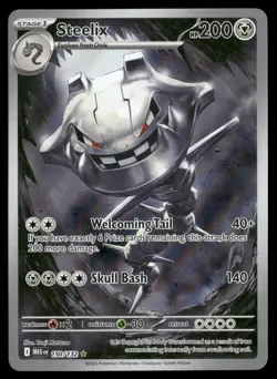 Steelix 150/132 Illustration Rare Mega Evolution Pokemon NM/M - Image 1
