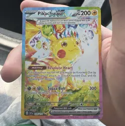 Pokemon TCG Pikachu ex 238/191 Surging Sparks SIR Full Art Holo English 2024 - Image 1