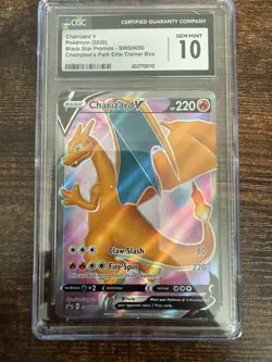 Charizard V Pokemon (2020) Black Star Promos - SWSH050 Champion's Path ETB - Image 1