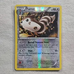 Pokemon Flashfire 82/106 Furret - Reverse Holo Rare - Near Mint - Image 1