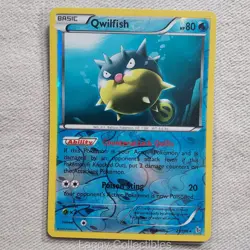 Pokemon Flashfire 21/106 Qwilfish - Reverse Holo Rare - Near Mint - Image 1