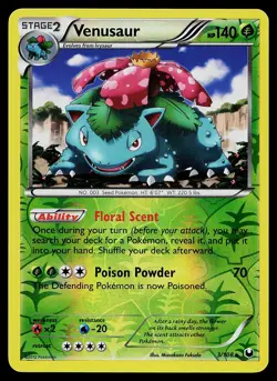 Pokemon - Venusaur - 3/108 - Holo Rare - Reverse Holo - BW - Dark Explorers - NM - Image 1