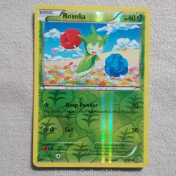 Pokemon Flashfire 8/106 Roselia - Reverse Holo Common - Moderately Played - Image 1