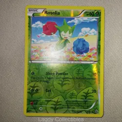 Pokemon Flashfire 8/106 Roselia - Reverse Holo Common - Moderately Played - Image 3