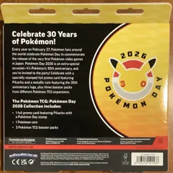 Pokemon TCG: Pokemon Day 2026 Collection Box - 30th Anniversary (Sealed) - Image 2
