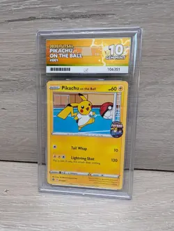 Pikachu On the Ball 001/005 Pokemon 2020 Futsal Promo Ace 10 - Image 1