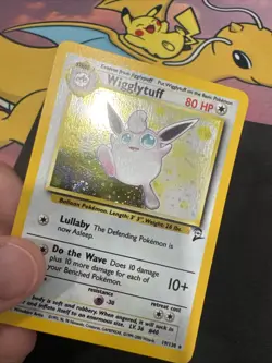 Pokemon TCG Wigglytuff Base Set 2 19/140 Holo Rare LP - Image 2