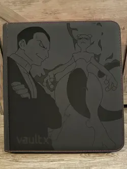 Pokemon Destined Rivals Master Set Binder 12 Pocket Laser Engraved Vault X Sv10 - Image 1