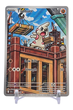 Timburr 125/086 Black Bolt Illustration Rare IR Pokemon Card NM - Image 1