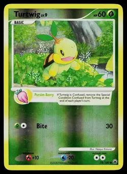 Pokemon Card - Turtwig Majestic Dawn 78/100 Reverse Holo Common - Image 1