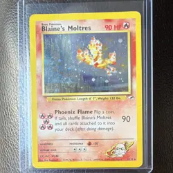 Wizards Blaine's Moltres 1/132 Gym Challenge Holo Rare ENG 2000 90 HP - Image 1