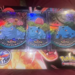 1999 Topps Pokemon Lot Bulbasaur Ivysaur Venusaur Blue logo NM Rainbow HOLO FOIL - Image 1