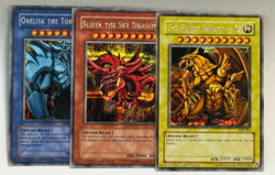 Yu-Gi-Oh! Slifer, Obelisk & Ra GBI-001/002/003 Secret Rare Set Gameboy Promos - Image 1
