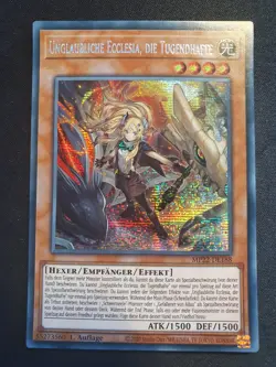 Yu-Gi-Oh! MP22-DE188 Unglaubliche Ecclesia die Tugendhafte Secret Rare NM - Image 1