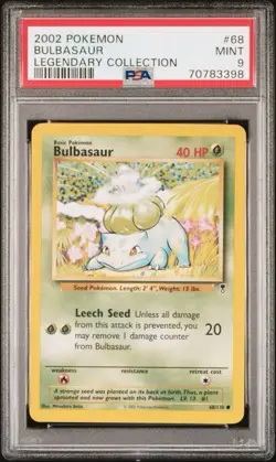 Pokemon Bulbasaur 68/110 Legendary Collection Regular PSA 9 2002 - Image 1