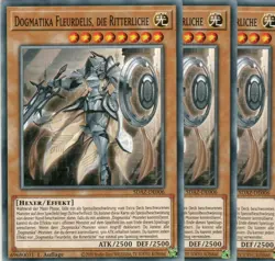 yugioh 3 Dogmatika Fleurdelis die Ritterliche SDAZ-DE006 COMMON 1AUFLAGE DEUTSCH - Image 1