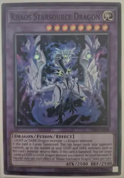 YuGiOh Khaos Starsource Dragon Super Rare OP28-EN008 - Image 1