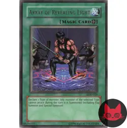 Yugioh Array of Revealing Light LOD-029 Rare LP - Image 1