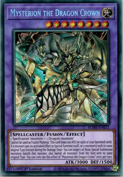 Yugioh Mysterion the Dragon Crown BLMR-EN071 1st Edition Secret Rare NM - Image 1