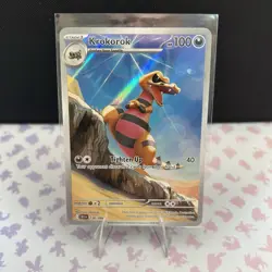 POKEMON - KROKOROK - 136/086 - ILLUSTRATION RARE - S&V BLACK BOLT - BRAND NEW | - Image 1
