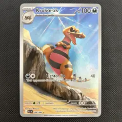 POKEMON - KROKOROK - 136/086 - ILLUSTRATION RARE - S&V BLACK BOLT - BRAND NEW | - Image 2