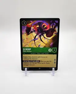 Disney Lorcana TCG Shimmering Skies Scroop Odious Mutineer Super Rare 82/204 - Image 1