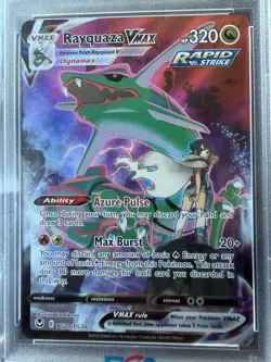 Pokemon TCG Rayquaza VMAX Silver Tempest Holo Card TG20/TG30 PSA 10 - Image 2