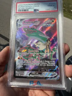 Pokemon TCG Rayquaza VMAX Silver Tempest Holo Card TG20/TG30 PSA 10 - Image 4