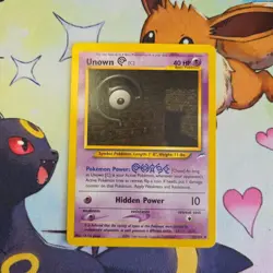 Unown [C] 57/105 Neo Destiny Set Pokemon Card WOTC LP - Image 1
