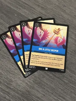 Disney Lorcana Dig a Little Deeper 162/204 Ursula's Return - 4 Cards Playset - Image 1