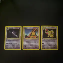 Pokemon 1999 Base Set 1st edition Shadowless Bundle Cards NM-LP Condition - Image 1