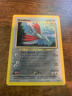 Pokemon TCG Skarmory Neo Revelation Card 23/64 Unlimited Rare LP - Image 1