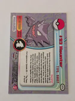 Haunter #93 - Topps Chrome Series 2 Pokemon Card Nm - Image 3
