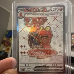 Pokemon Magcargo EX 191/167 Twilight Masquerade Ultra Rare Card - Image 1
