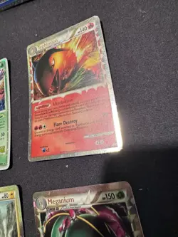 Pokemon TCG Vintage Holo 4 Card Lot - Shaymin Raikou Meganium Typhlosion 2009 - Image 5