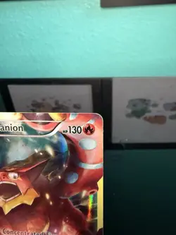 Pokemon TCG Volcanion XY185 Holo Promo Card LP-MP Condition - Image 2