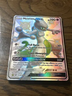 Pokemon Mewtwo GX Full Art Shiny Vault Holo SV59/SV94 Hidden Fates Card - Image 1