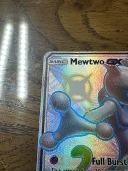 Pokemon Mewtwo GX Full Art Shiny Vault Holo SV59/SV94 Hidden Fates Card - Image 5