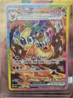 Pokemon TCG Flareon EX Prismatic Evolutions Card 146/131 Sir Illustration Rare - Image 1