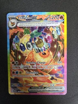 Pokemon TCG Flareon EX Prismatic Evolutions Card 146/131 Sir Illustration Rare - Image 3