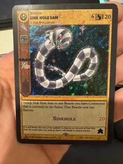 Sinkhole Sam MetaZoo 1st Edition Pre-Release Sample Card NM/LP - Image 1