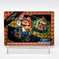 Bowser Super Mario World Mario Kart Top Sun 90s Card HOLO Nintendo Japan Rare - Image 1